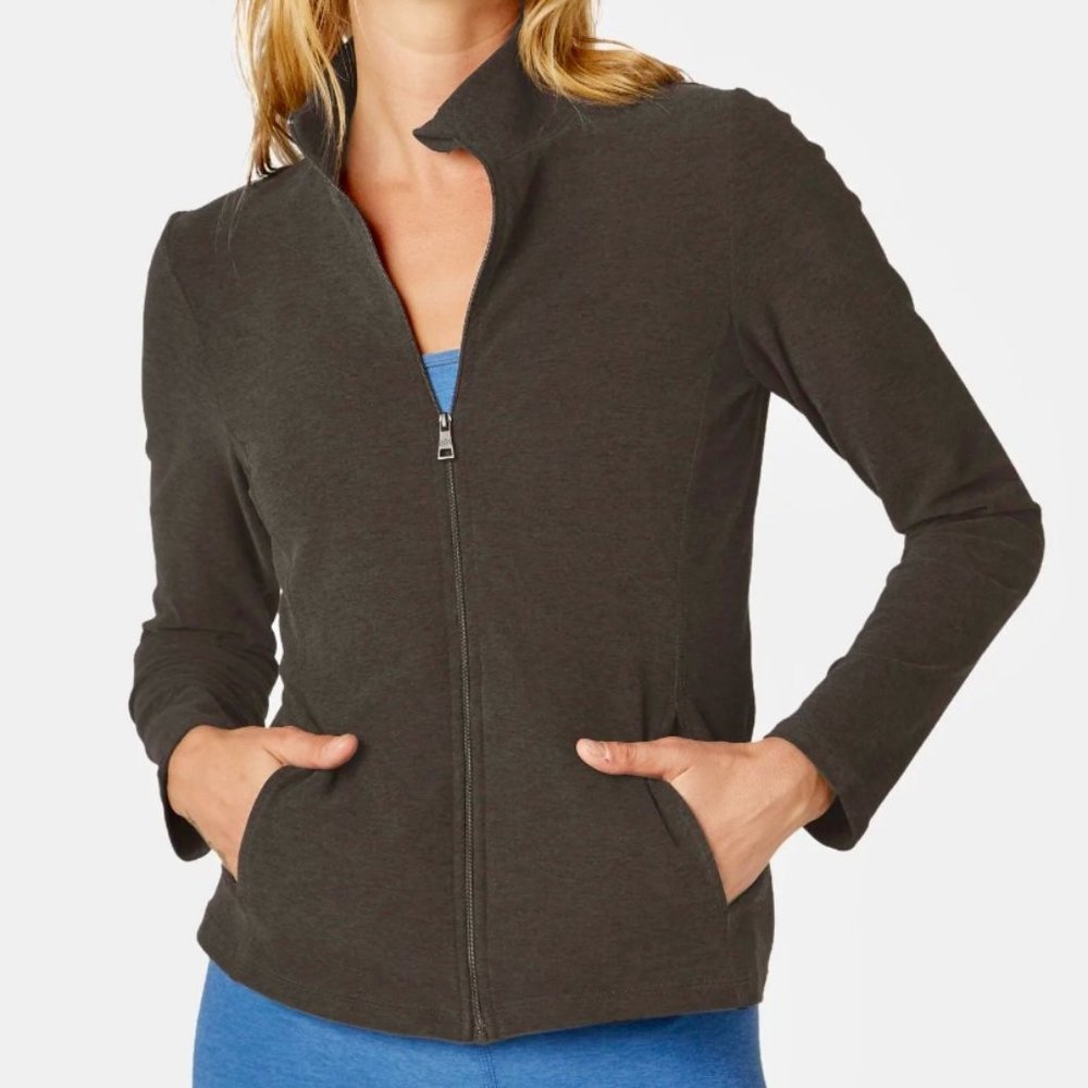 NWT Beyond Yoga Spacedye On The Go Mock Neck Jacket